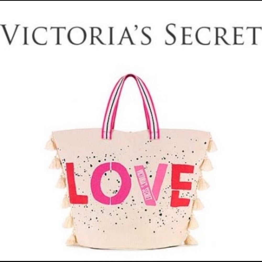 Victoria’s Secret Love Tote with Tassels 💞 - Picture 3 of 5